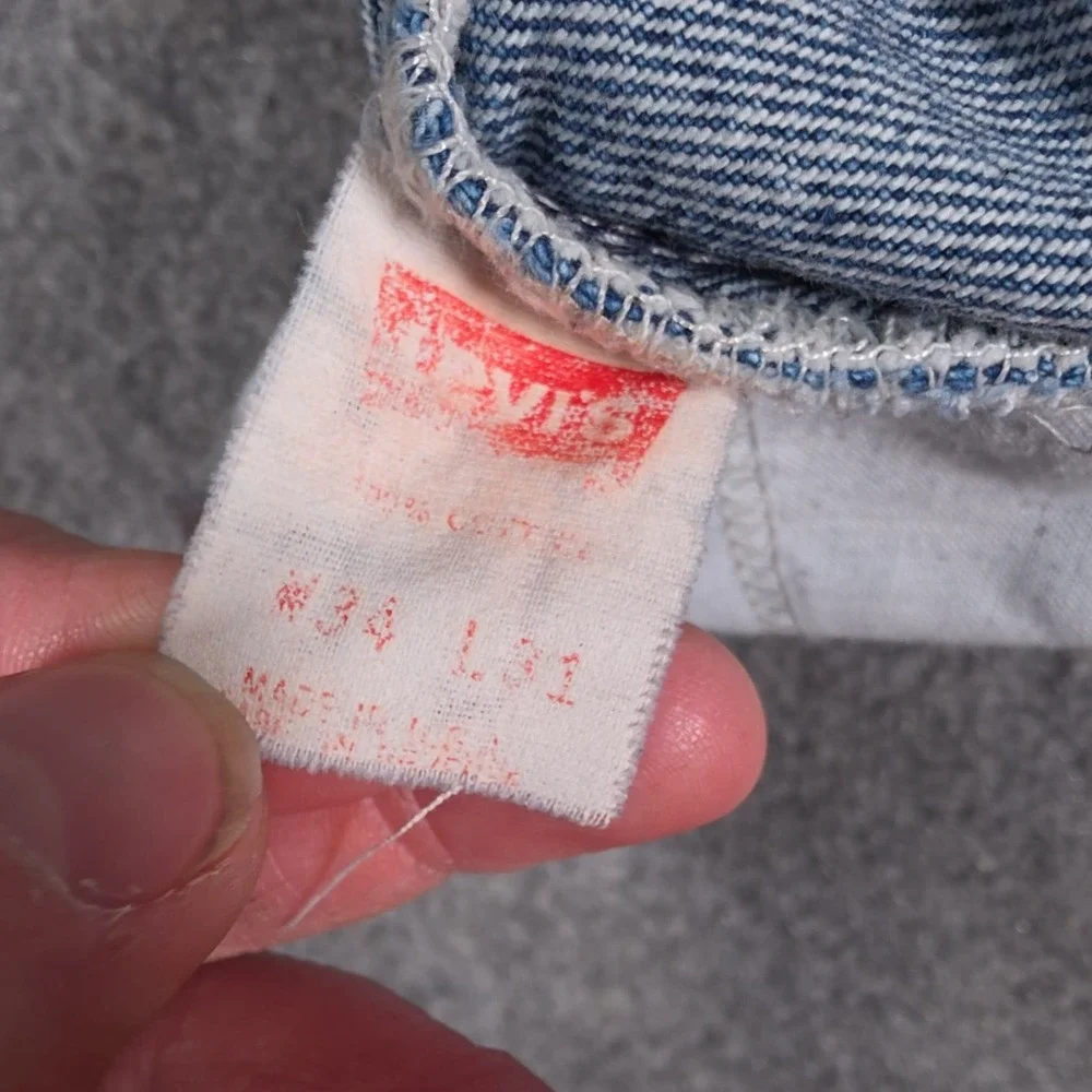 VTG Levis 517 Orange Tab Jeans Mens 31x30* Medium Wash Straight Leg Classic Fit